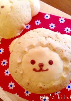 ひつじさんパン-レシピのメイン写真