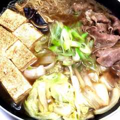 รูปของ すき焼き（フライパンにて）