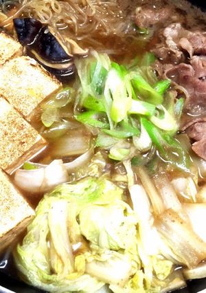 すき焼き（フライパンにて）-レシピのメイン写真