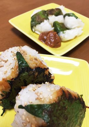 簡単味噌ダレで！しそ巻き餅&焼きおにぎり-レシピのメイン写真