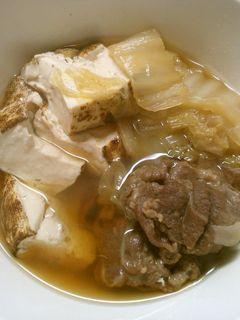 白菜 豆腐 牛肉で すき焼き風 煮込み♪-レシピのメイン写真