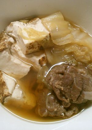 白菜 豆腐 牛肉で すき焼き風 煮込み♪-レシピのメイン写真