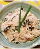 レンチン簡単♪明太・海苔でエノキの和え物