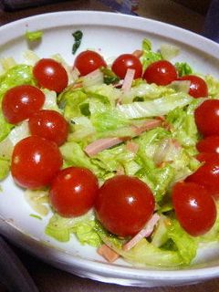 レタスとハムのさっぱりサラダ-レシピのメイン写真