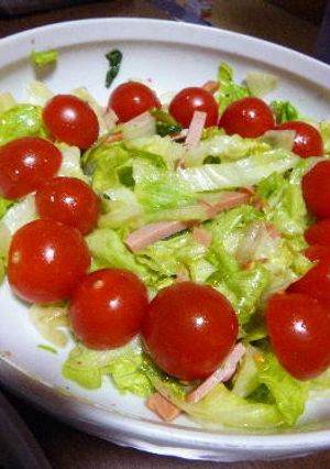 レタスとハムのさっぱりサラダ-レシピのメイン写真