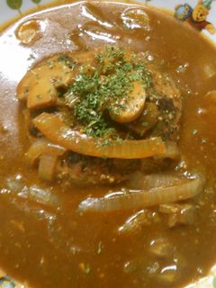 セロリ 玉ねぎの 煮込みハンバーグ ♡-レシピのメイン写真