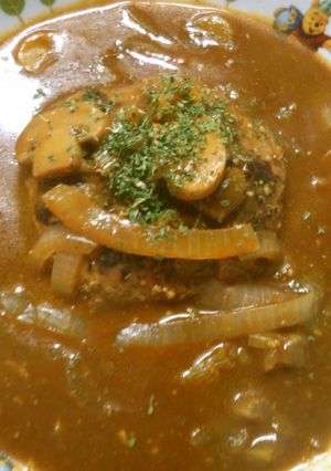 セロリ 玉ねぎの 煮込みハンバーグ ♡-レシピのメイン写真