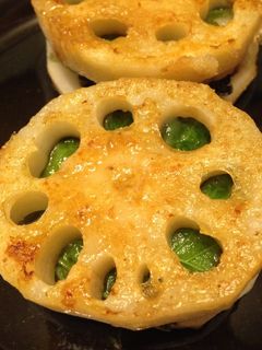 レンコンと浜納豆のはさみ焼き-レシピのメイン写真