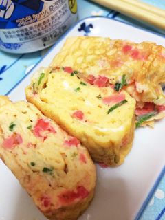 紅しょうが入り卵焼き-レシピのメイン写真