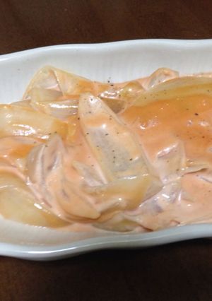 玉ねぎのオーロラソースあえ-レシピのメイン写真