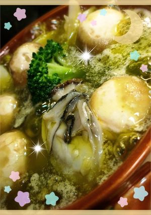 牡蠣と野菜のガーリックアヒージョ-レシピのメイン写真