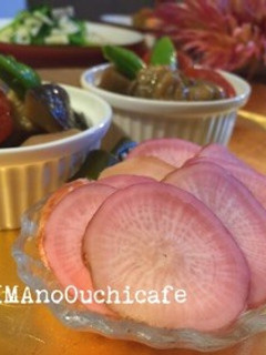 赤カブ(芥屋カブ)の塩昆布マリネ-レシピのメイン写真