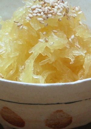 そうめんかぼちゃの酢の物-レシピのメイン写真