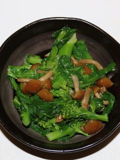 菜の花となめこのおひたし-レシピのメイン写真