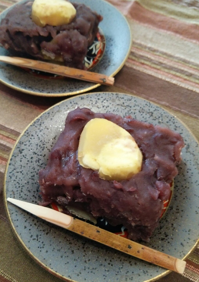 小豆餡de栗蒸しようかん♪-レシピのメイン写真