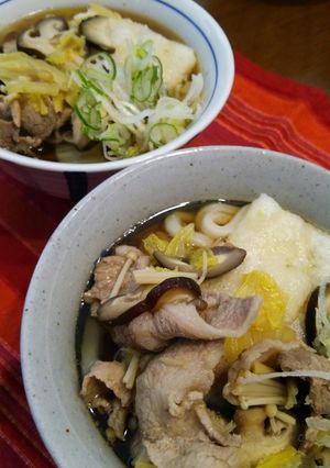 お正月のお餅！揚げ餅力･肉うどん＆蕎麦♪-レシピのメイン写真
