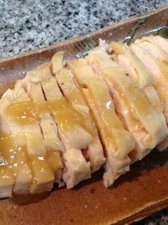 鶏むね肉でしっとりヘルシー蒸し鶏-レシピのメイン写真