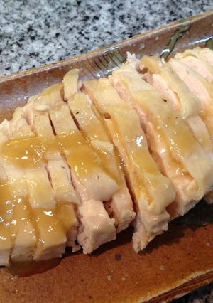鶏むね肉でしっとりヘルシー蒸し鶏-レシピのメイン写真
