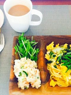 たまごと白菜のしそ和風パスタ-レシピのメイン写真