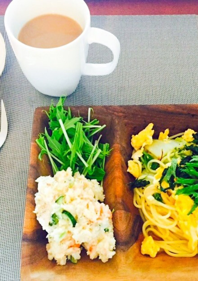 たまごと白菜のしそ和風パスタ-レシピのメイン写真
