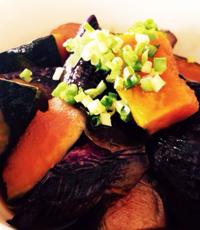 かぼちゃとなすの煮浸し by maaaa_yuu 【クックパッド】 簡単おいしい