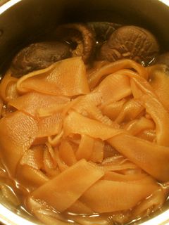 太巻き用かんぴょうと椎茸の煮方-レシピのメイン写真