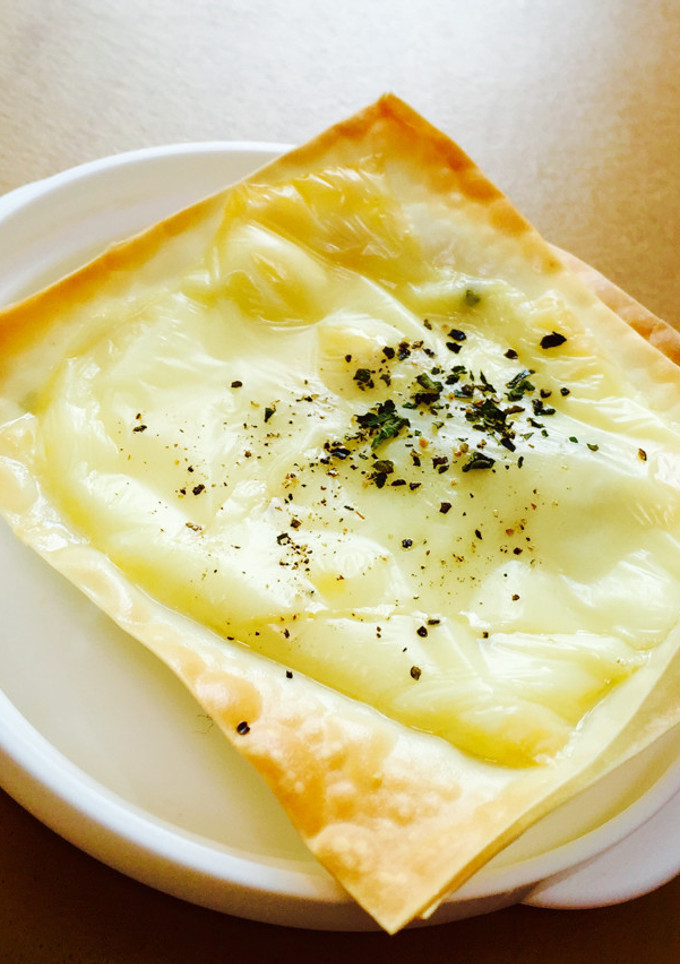 焼売の皮と海苔の佃煮で＊＊簡単おつまみ-レシピのメイン写真