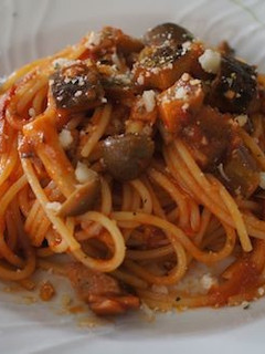 しめじと茄子のトマトソースパスタ-レシピのメイン写真