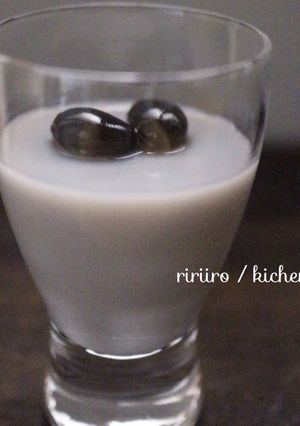黒豆牛乳かん-レシピのメイン写真