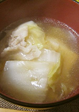 簡単　豚肉・白菜のお雑煮-レシピのメイン写真