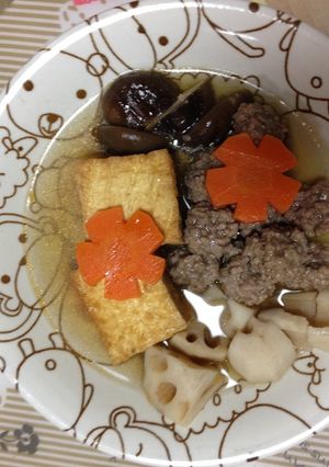 簡単!厚揚げと肉団子のスープ-レシピのメイン写真