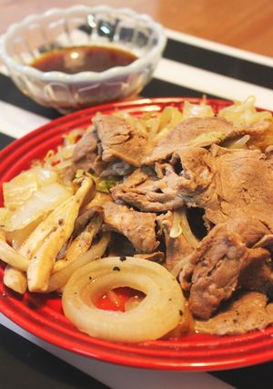 フライパンでジンギスカン！白菜も美味しい-レシピのメイン写真