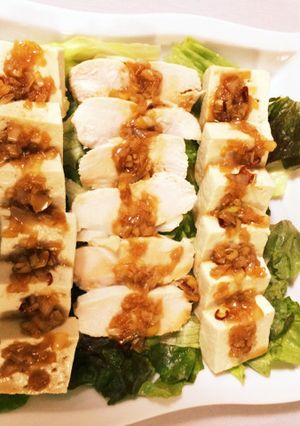 パーティーに！鶏むね肉と豆腐のサラダ-レシピのメイン写真