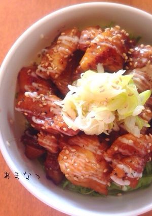 話題入り 鶏もも肉で 簡単!!テリチキ丼-レシピのメイン写真