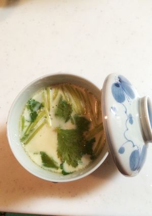 お吸い物の残りで茶碗蒸し-レシピのメイン写真