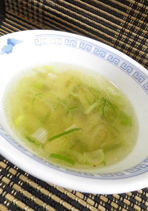 スタミナ増強「ネギにんにく中華スープ」-レシピのメイン写真