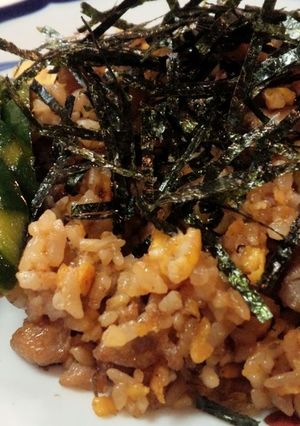 一液で二品♪胡瓜の拌三絲添え豚こま焼飯-レシピのメイン写真