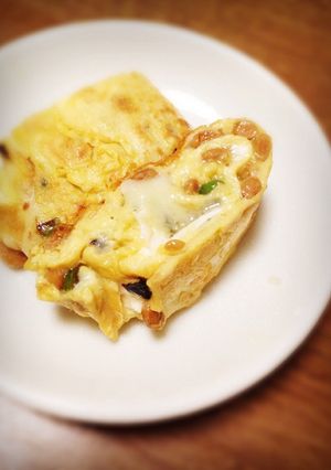 ★チーズin★納豆卵焼き-レシピのメイン写真
