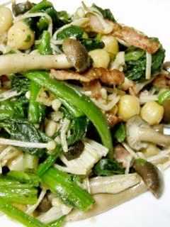きのことほうれん草のにんにく炒め-レシピのメイン写真