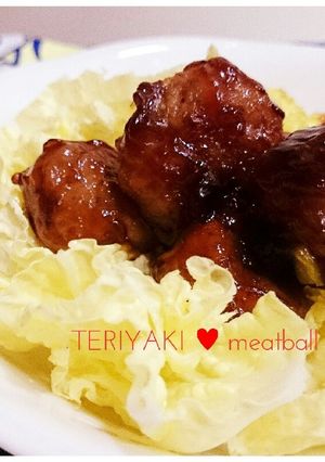 ふわふわこてこて照焼ミートボール白菜包み-レシピのメイン写真