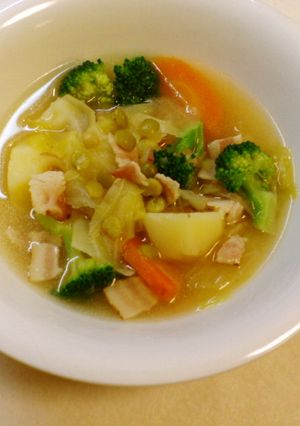 お豆と野菜のくたくたスープ-レシピのメイン写真