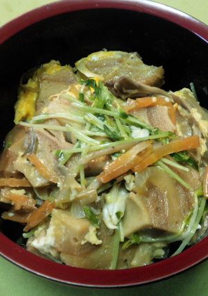 お麩の卵綴じ丼-レシピのメイン写真