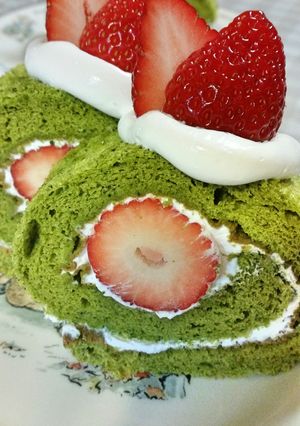 抹茶ロールケーキ-レシピのメイン写真