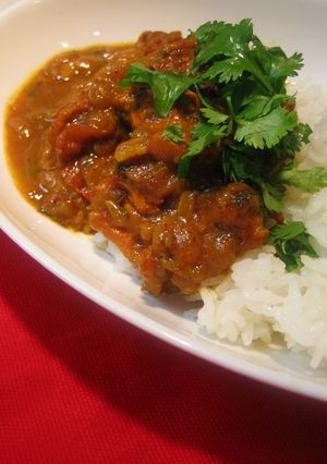 *インドカレー*とろとろオクラとチキン-レシピのメイン写真