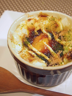 切り餅で作る!お好み焼き風エッグココット-レシピのメイン写真