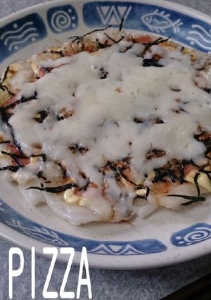 フライパンで☆簡単和風もちピザ-レシピのメイン写真