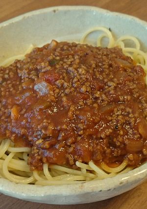 挽き肉たっぷりミートソース-レシピのメイン写真