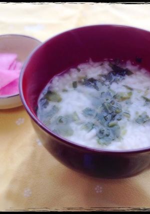 七草がゆ　ご飯で手早く　昆布茶で美味しく-レシピのメイン写真
