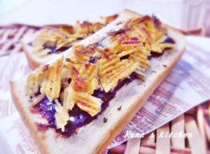 ざくざく♬チョコポテチトースト-レシピのメイン写真