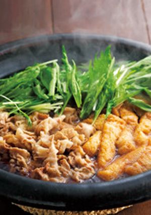 水菜でさっぱり♪豚肉で作るはりはり鍋-レシピのメイン写真